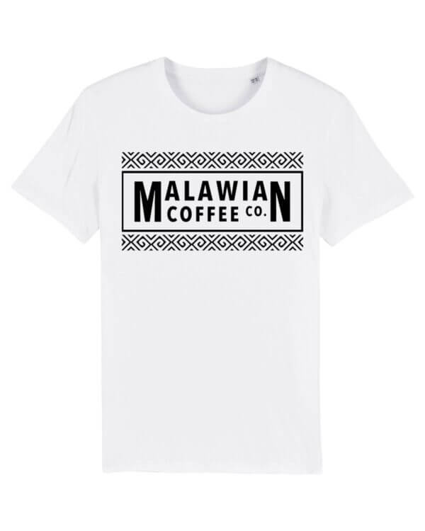 White Malawian coffee company t-shirts